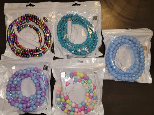 Beaded Phone Charger (3 ft long)